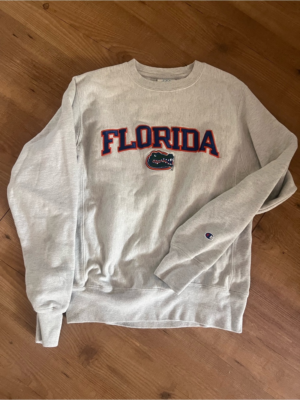 Champion Reverse Weave Florida Gators Crewneck Sweatshirt Gray Size Small - Picture 5 of 9